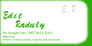 edit raduly business card